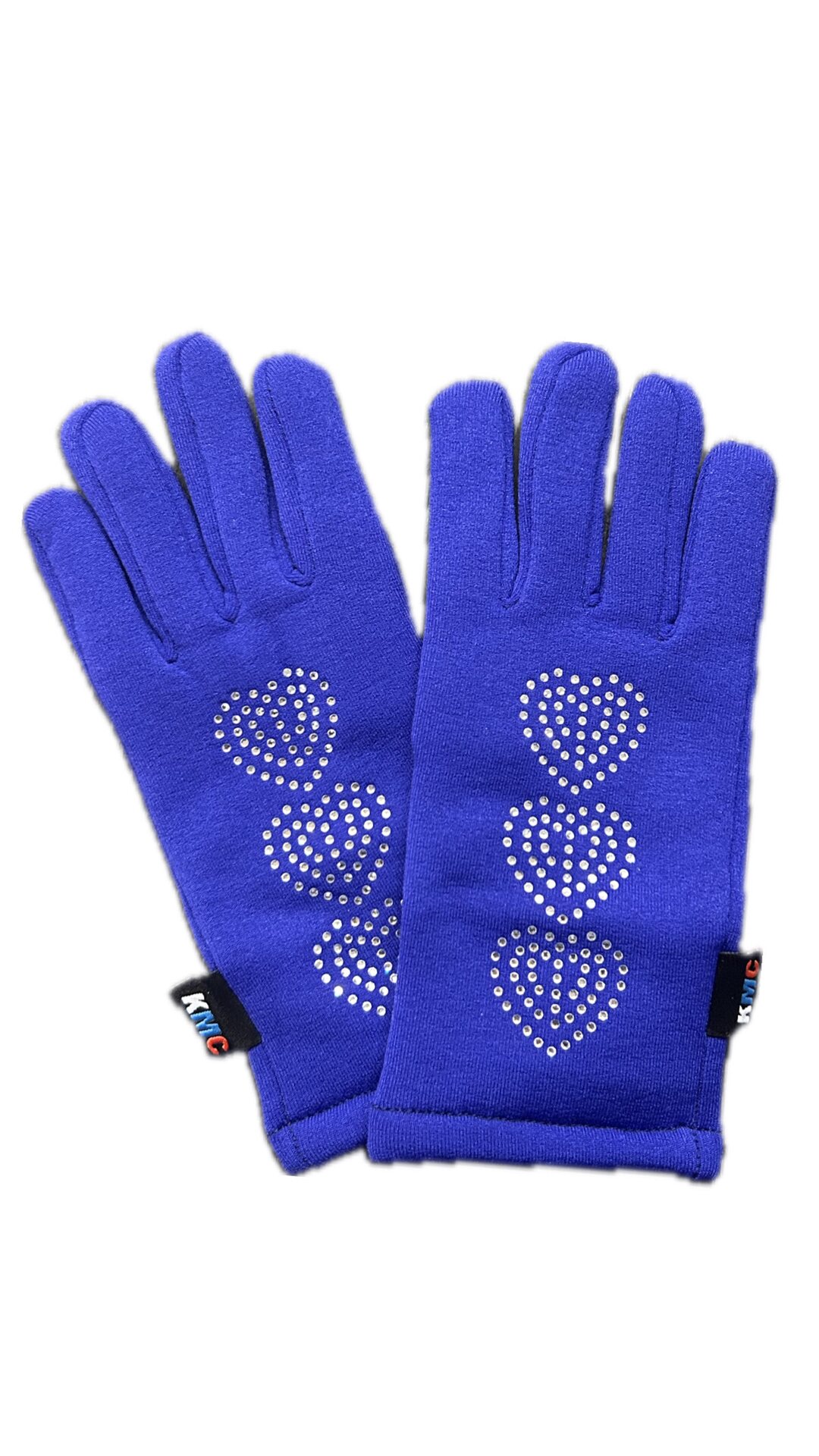 KMC Polartec- gloves with rhinestones Lila