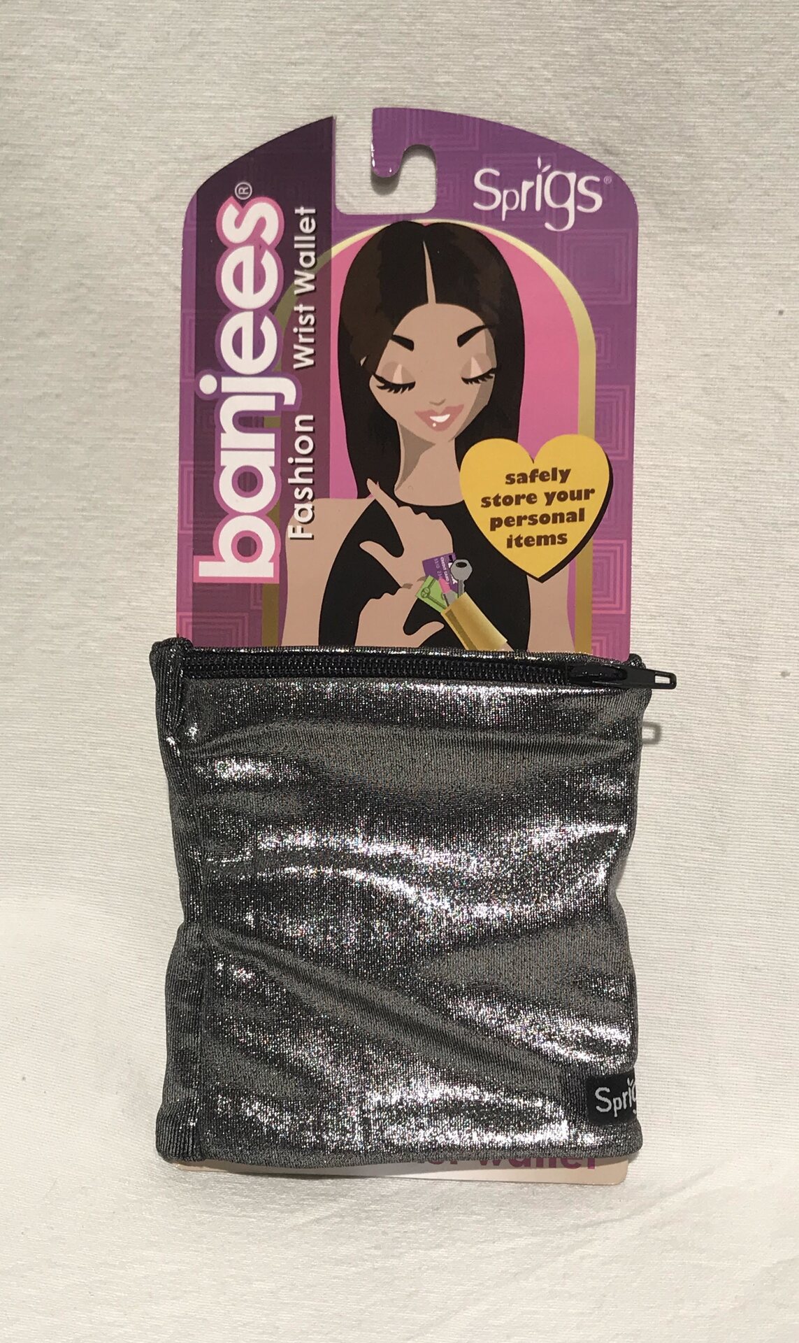 Banjees Rannelompakko Kiiltävä Hopea