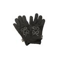 KMC Polartec- gloves with rhinestones Musta