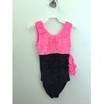 Intermezzo 31156 samettilycrainen jumppapuku Musta/pinkki