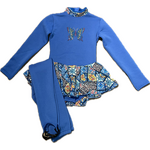 KMC Polartec dress and pants Sininen/Värikäs, Perhonen