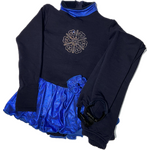 KMC Polartec dress and pants Sininen/tummansininen Strassikuvio