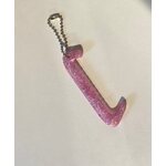 GuarDog key chain Vaaleanpunainen glitter monivärinen
