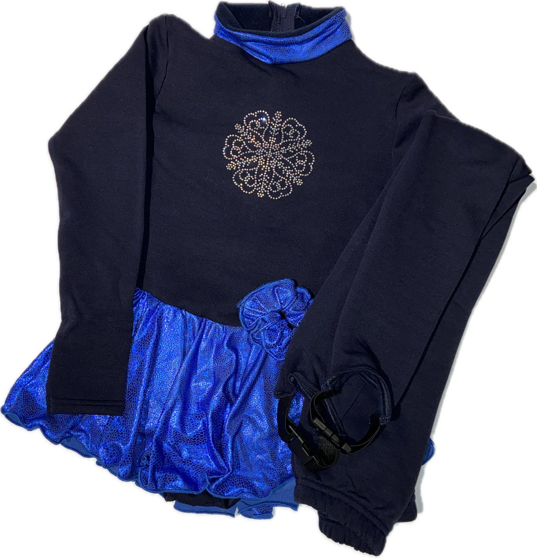 KMC Polartec dress and pants Sininen/tummansininen Strassikuvio