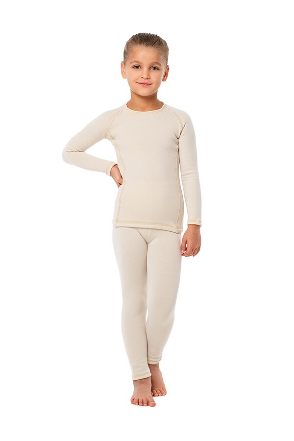 KMC Lämpöpaita ja -housut Beige