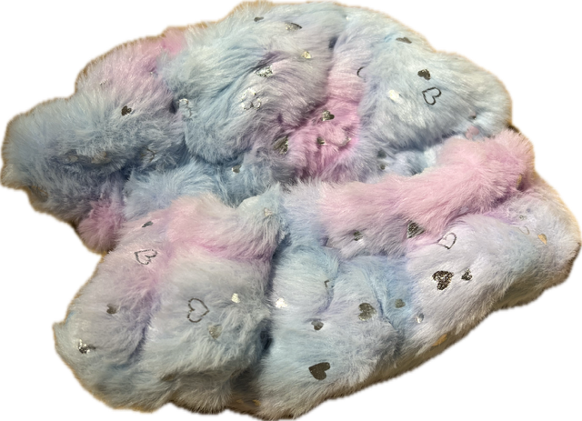 GuarDog Fuzzy blade covers Vaaleansininen-lila, glittersydämillä