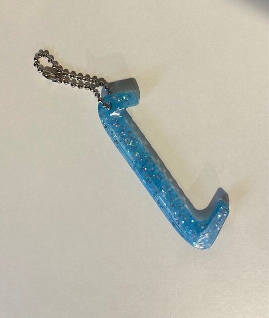 GuarDog key chain Glitter sininen moniväri