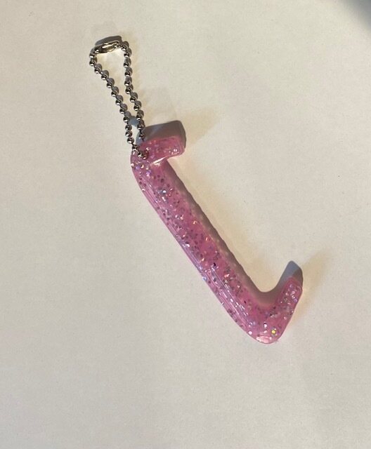GuarDog key chain Vaaleanpunainen glitter monivärinen