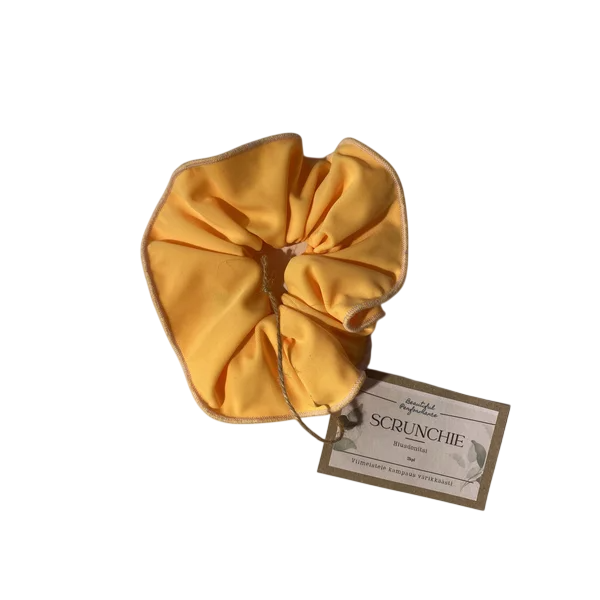 Beautiful Performance Scrunchie - hiusdonitsi Yellow
