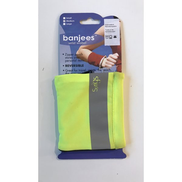 Banjees Wrist wallet with a reflector